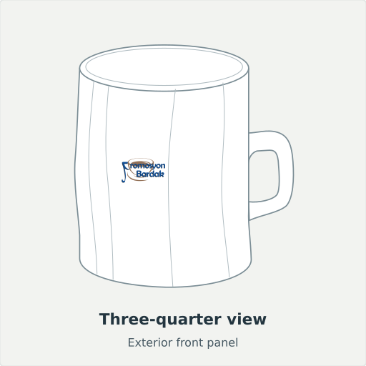 Adatepe: Three-quarter view, Exterior front panel