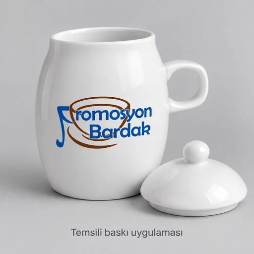 Akcakoca Bone Porcelain Domed-Lid Mug