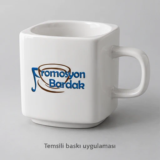 Akcay Square-Shell Porcelain Mug