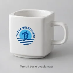 Akcay Square-Shell Porcelain Mug — gallery view 3