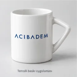 Akseki Triangle-Handle Bone Porcelain Mug — gallery view 4