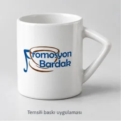 Akseki Triangle-Handle Bone Porcelain Mug — gallery view 1