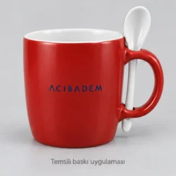 Artvin Ceramic Mug with Spoon — gallery view 3