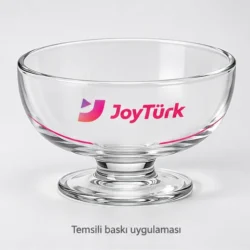 Ayder Footed Glass Dessert Bowl — gallery view 3