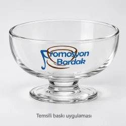 Ayder Ayaklı Cam Tatlı Kasesi