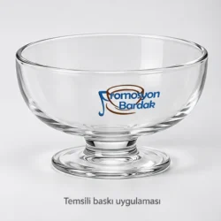 Ayder Footed Glass Dessert Bowl — gallery view 5