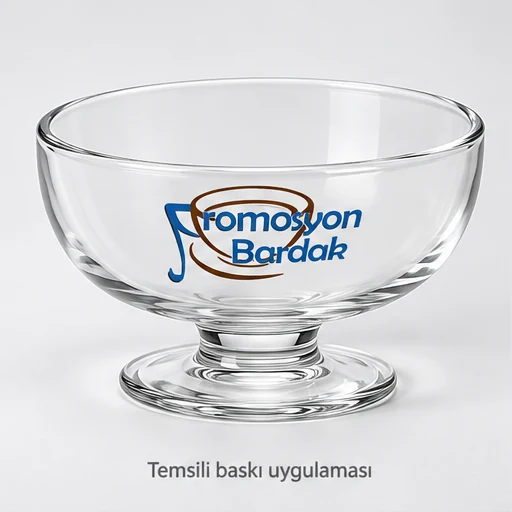 Ayder Footed Glass Dessert Bowl