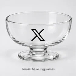 Ayder Footed Glass Dessert Bowl — gallery view 4
