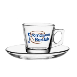 Babil Glass Cup — illustrative logo placement