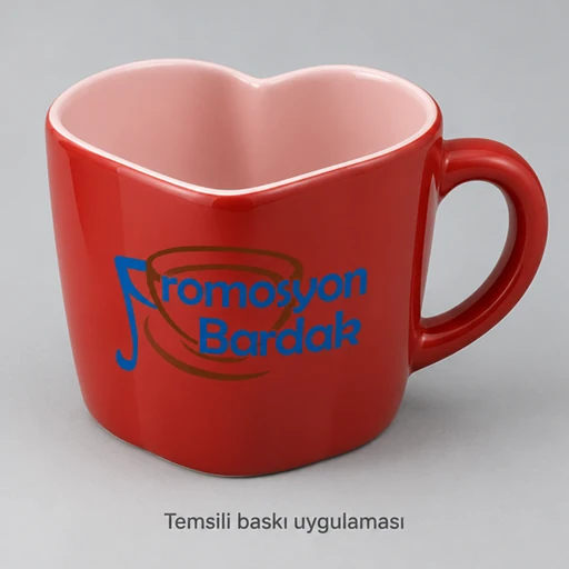 Bayburt Heart-Shaped Ceramic Mug