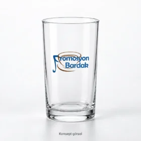Promosyon Bardak logosuyla Bebek cam su ve meşrubat bardağı konsept görseli