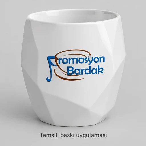 Beysehir Faceted Porcelain Mug