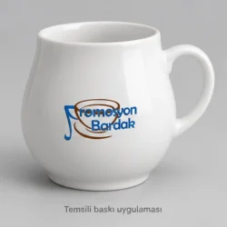 Birgi Rounded-Body Porcelain Mug — gallery view 1