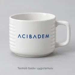 Cide Horizontally Ribbed Bone Porcelain Mug — gallery view 4