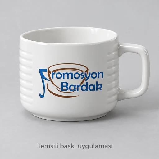 Cide Horizontally Ribbed Bone Porcelain Mug