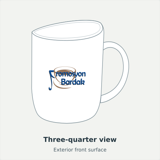 Enez: Three-quarter view, Exterior front surface