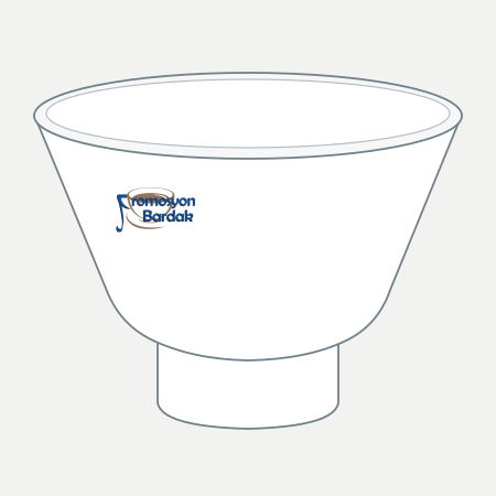 Erciyes Footed Rice Bowl – schematic logo on the exterior wall, left position