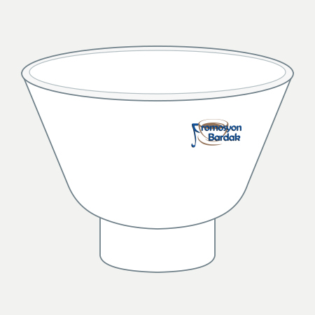 Erciyes Footed Rice Bowl – schematic logo on the exterior wall, right position