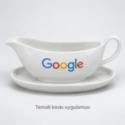 Fethiye Porcelain Sauce Boat with Stand — gallery view 3