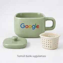 Gökçeada Ceramic Tea Infuser Mug — gallery view 3