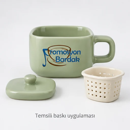 Gökçeada Ceramic Tea Infuser Mug