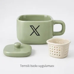 Gökçeada Ceramic Tea Infuser Mug — gallery view 4