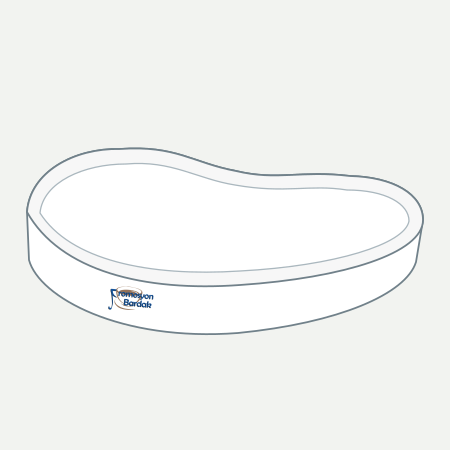 Hacıbektaş Asymmetric Serving Plate – schematic logo on the exterior wall, left position