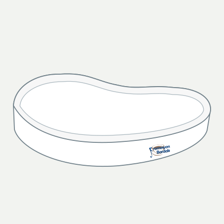Hacıbektaş Asymmetric Serving Plate – schematic logo on the exterior wall, right position