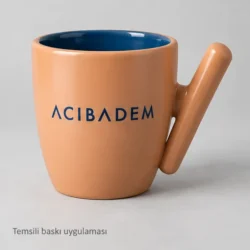 Kelkit Diagonal-Grip Stoneware Mug — gallery view 4
