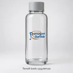 Kuşadası Glass Water Bottle with Cap — gallery view 5