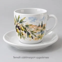 Mardin Sublimation Espresso Cup and Saucer — gallery view 3