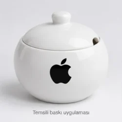 Marmaris Lidded Porcelain Sugar Bowl — gallery view 2