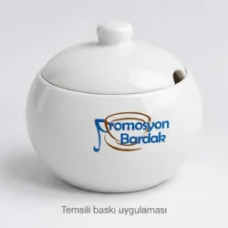 Marmaris Lidded Porcelain Sugar Bowl — gallery view 5