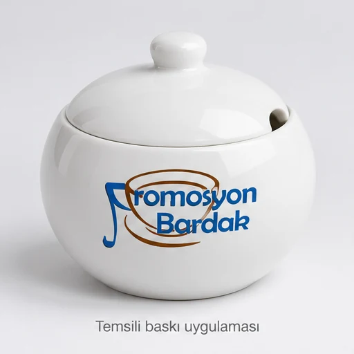 Marmaris Lidded Porcelain Sugar Bowl