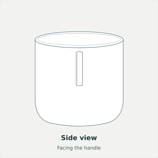 Narman: Side view, Facing the handle