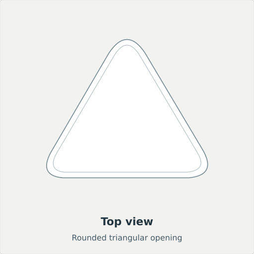 Niksar: Top view, Rounded triangular opening
