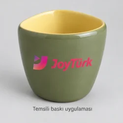 Niksar Triangular Stoneware Cup — gallery view 2