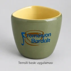 Niksar Triangular Stoneware Cup — gallery view 1