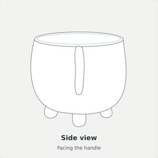 Oltu: Side view, Facing the handle