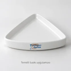 Ortahisar Triangular Dessert Plate — gallery view 1