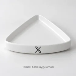 Ortahisar Triangular Dessert Plate — gallery view 4