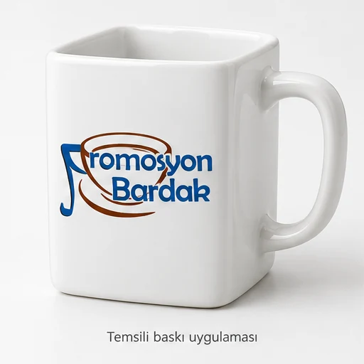 Safranbolu Square-Body Porcelain Mug