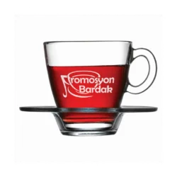 Sardunya Glass Cup — illustrative logo placement