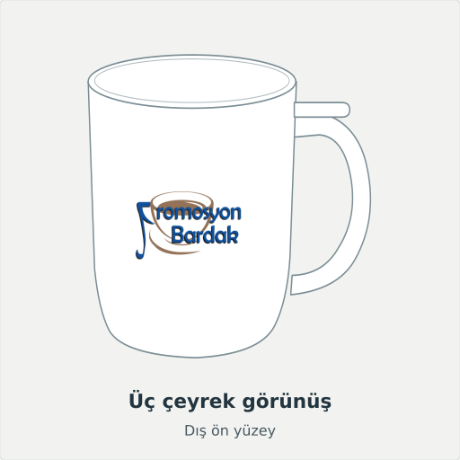 Sığacık: Üç çeyrek görünüş, Dış ön yüzey