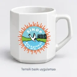 Sinop Faceted Porcelain Mug — gallery view 2