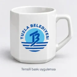 Sinop Faceted Porcelain Mug — gallery view 3