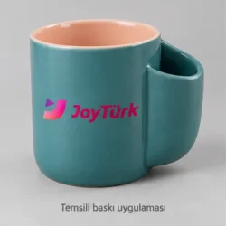 Şiran Side-Pocket Stoneware Mug — gallery view 2