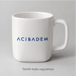 Tarakli Round-to-Square Bone Porcelain Mug — gallery view 4