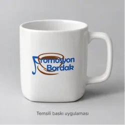 Tarakli Round-to-Square Bone Porcelain Mug — gallery view 1