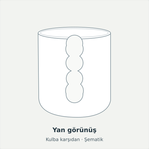 Taşova: Yan görünüş, Kulba karşıdan · Şematik